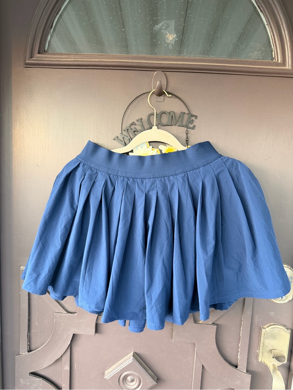all in motion Navy Circle Skirt - Pleated Flared Women's Skirt